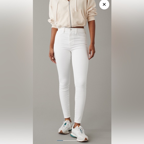 American Eagle high-rise jeggings in white - never worn - Picture 2 of 6